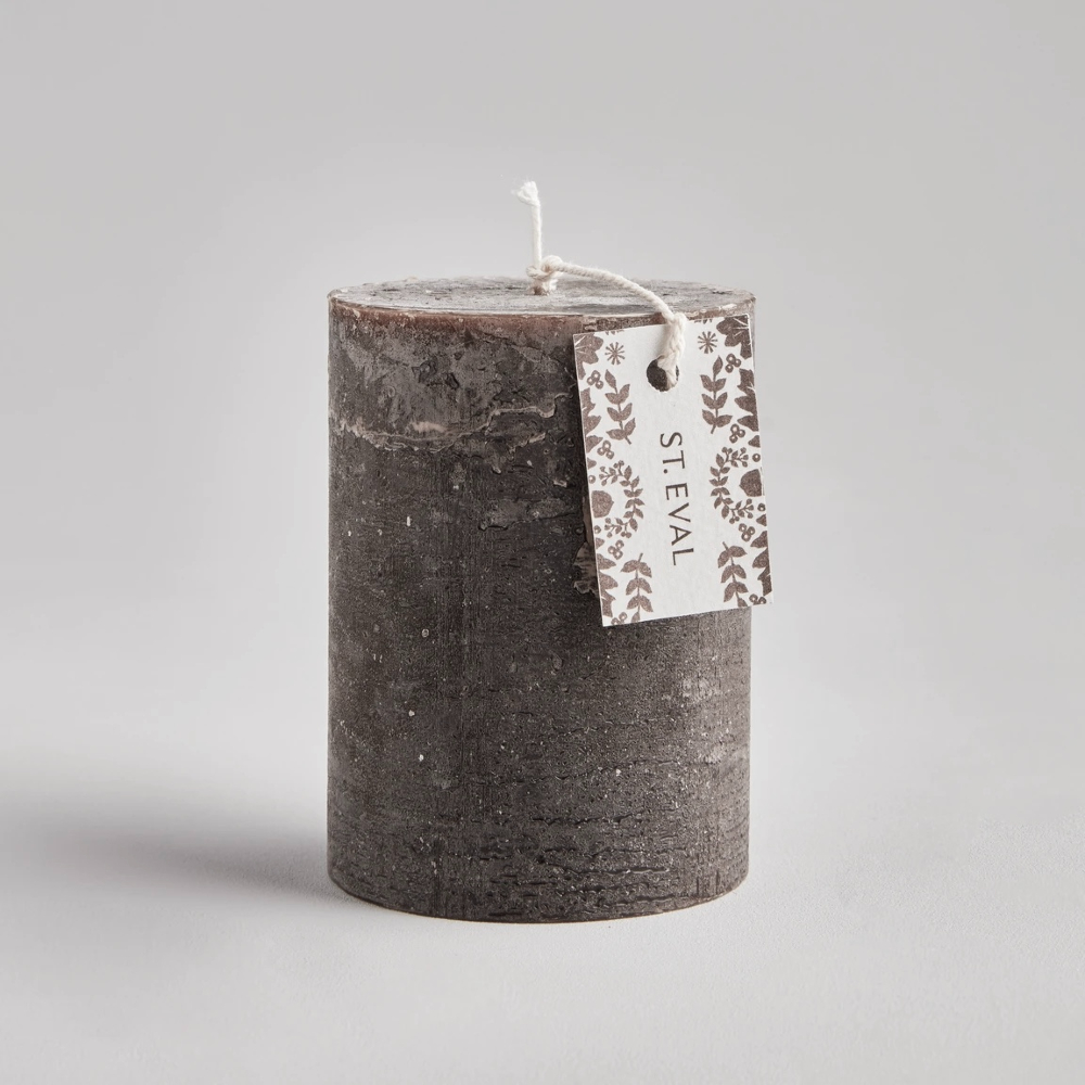 St Eval Oak Scented Pillar Candle