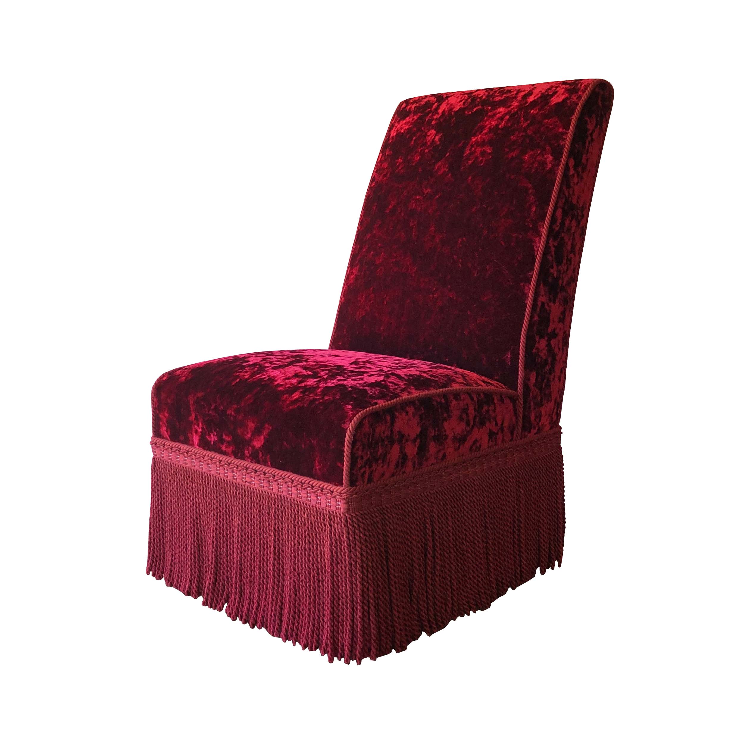 Clovelly Chair in Palazzo Red Velvet