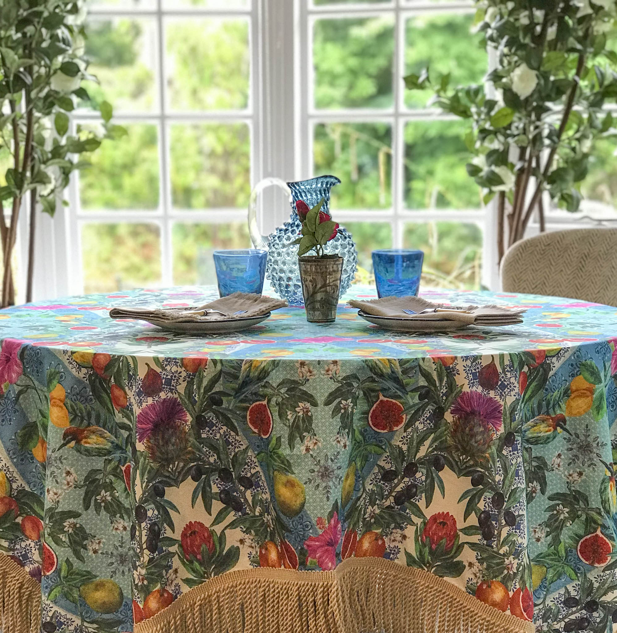 Deya Tablecloth Persian Blue