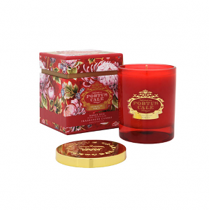 Castelbel Portus Cale Noble Red Candle - Red Glass